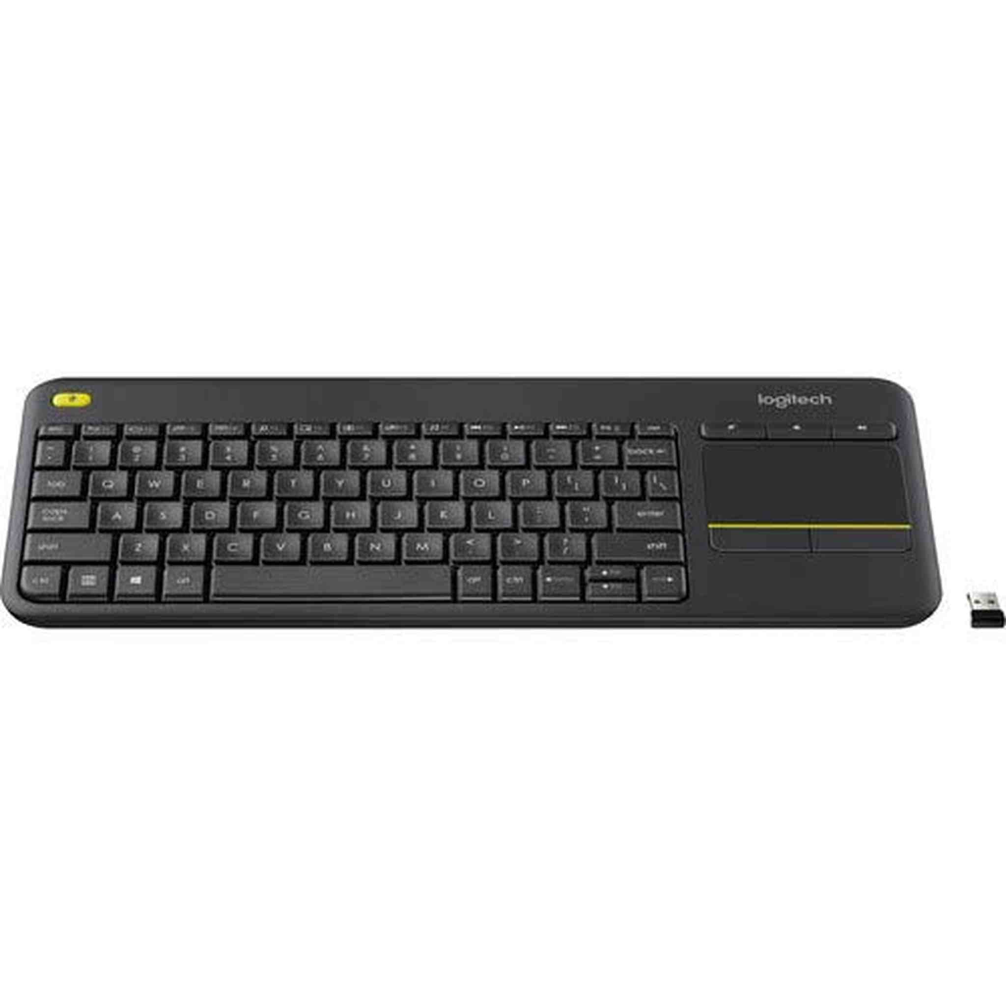 Logitech Wireless Touch TV Keyboard K400 Plus for Computers Laptops with Touchpad Bundle 1-Pack + Stylus