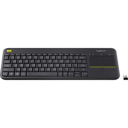 Logitech Wireless Touch TV Keyboard K400 Plus for Computers Laptops with Touchpad Bundle 1-Pack + Stylus