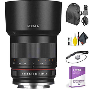Rokinon 50mm F1.2 High Speed Lens Lens for Fuji X Mount + Deluxe Lens Cleaning Kit Bundle