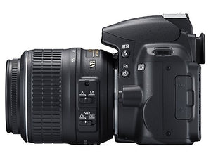 Nikon D3000 10.2MP Digital SLR Camera with 18-55mm f/3.5-5.6G AF-S DX VR Nikkor Zoom Lens - Reconditioned Nikon