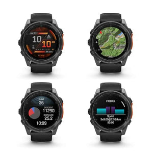 fenix 8 – 51 mm, AMOLED, Slate Gray with Black Silicone Band
