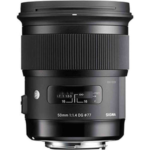 Sigma 50mm f/1.4 DG HSM Art Lens for Nikon F USA Standard Bundle