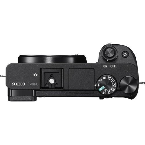 Sony Alpha a6300 Mirrorless Camera Black ILCE6300/B Starter Kit