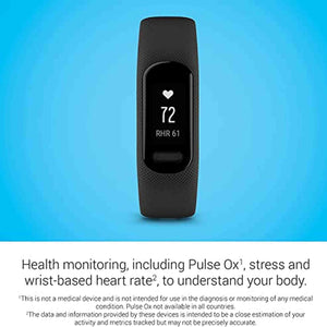 Garmin vivosmart 5, Fitness Tracker with 6Ave Accessory Bundle