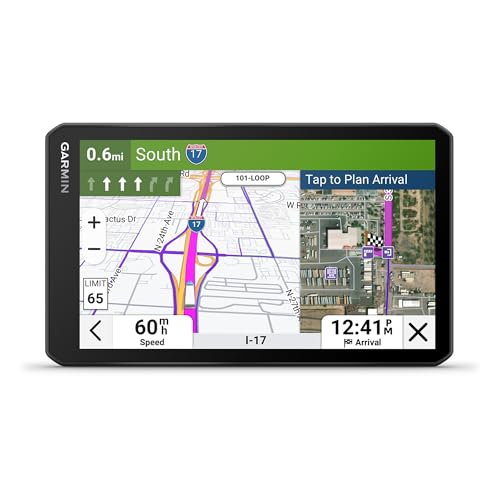 Garmin dēzl™ OTR720, Large High-Res 7” GPS Truck Navigator, Custom Truck Routing, Satellite Imagery, Wind Speed, Community-Shared Loading Docks, Truck Entrances & Parking Availability