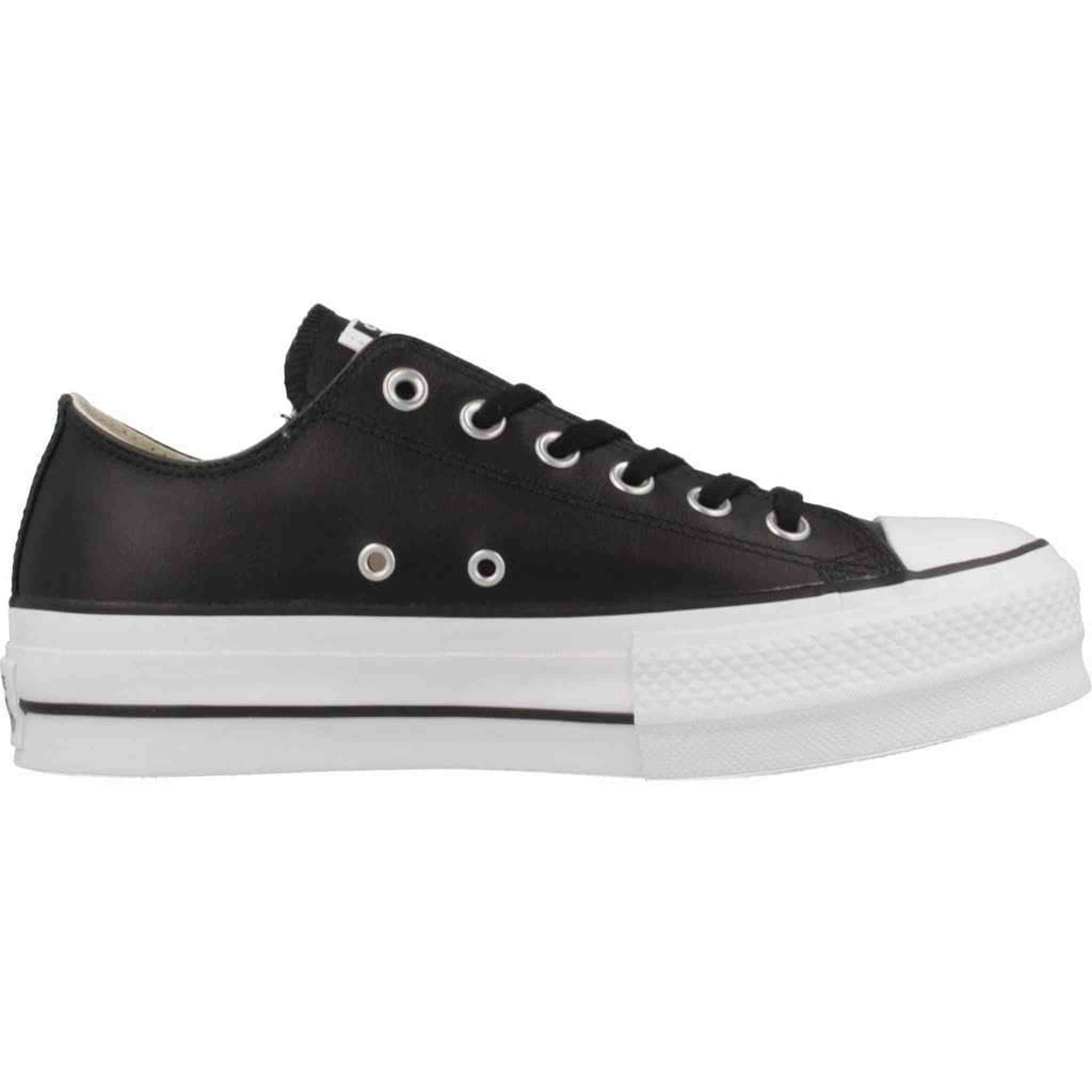 CONVERSE Chuck Taylor All Star Lift Platform LO Women, Sneakers Black Leather