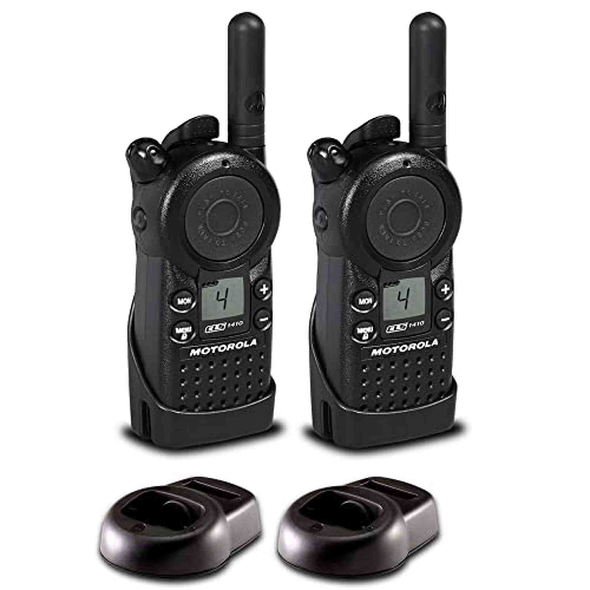 2 x Motorola CLS1410 UHF 1 W 4-Channel 2-Way Radio CLS1410 - 2 Pack Bundle Motorola Solutions