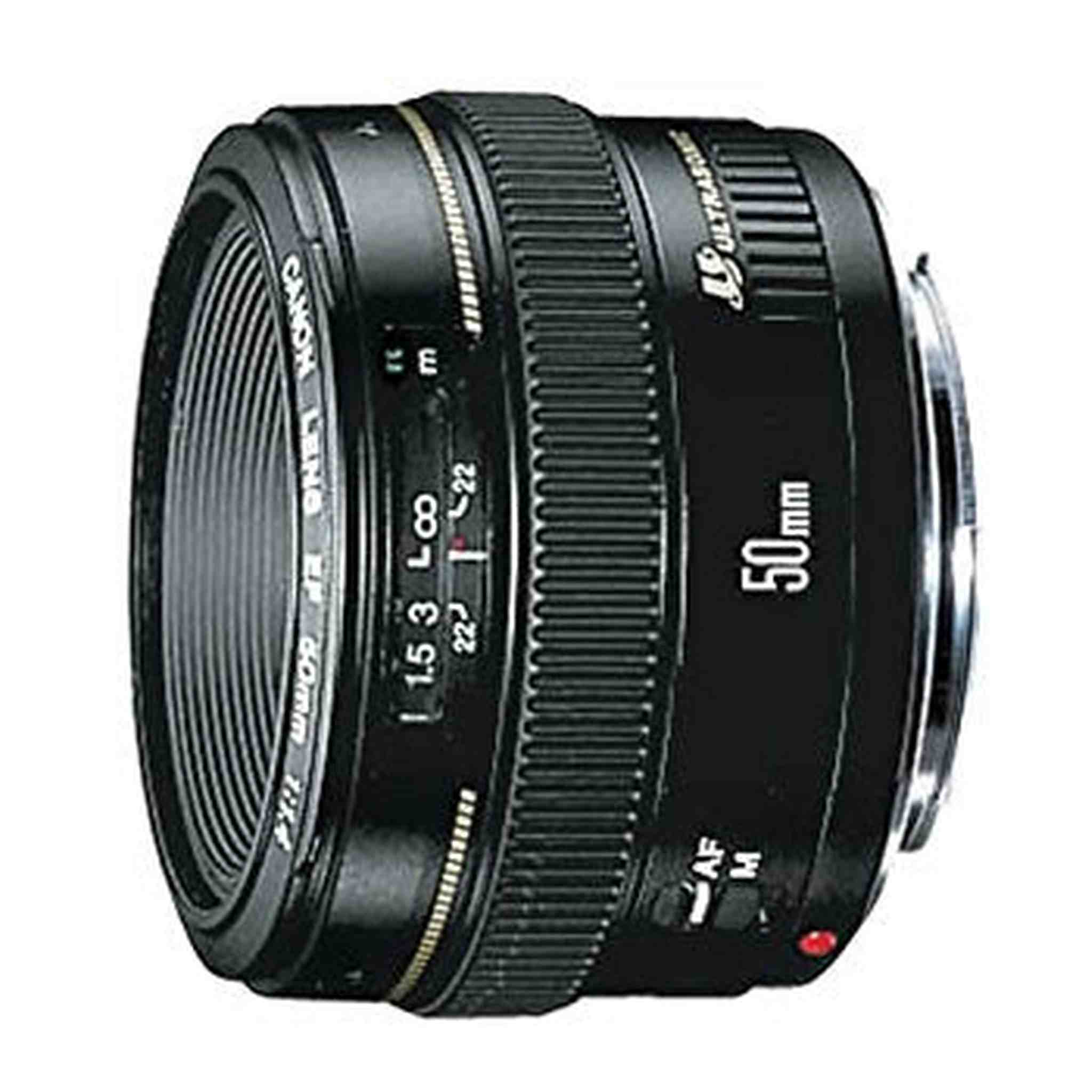 Canon EF 50mm f/1.4 USM Standard & Medium Telephoto Lens for Canon SLR Cameras - Fixed - Reconditioned Canon