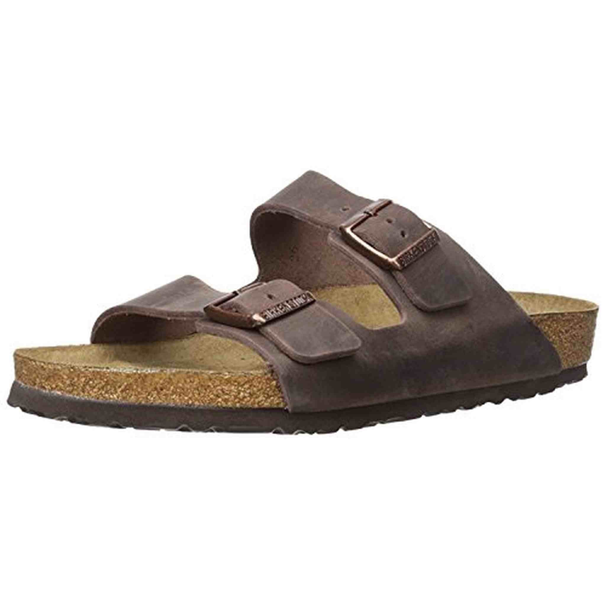 Birkenstock Mens Arizona, Habana Leather, 44 Birkenstock