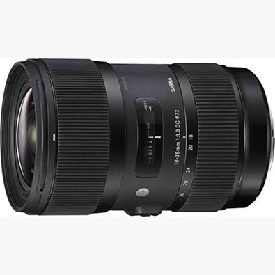 Sigma 210306 18-35mm F1.8 DC HSM Lens for Nikon APS-C DSLRs Black - International Version No Warranty
