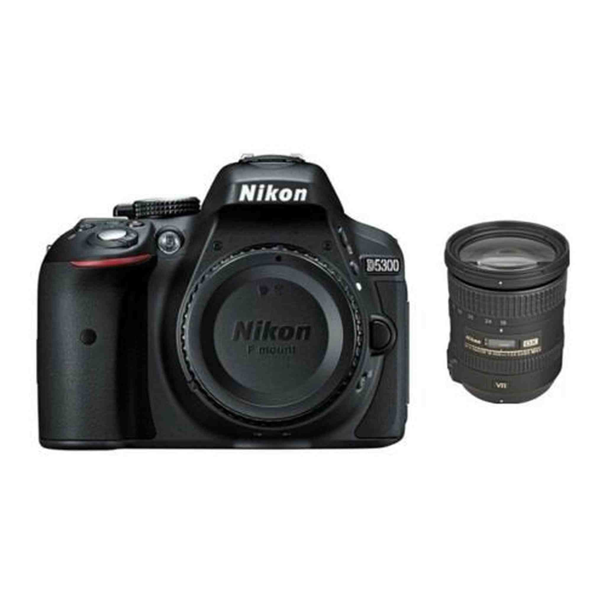Nikon D5300 24.2 MP CMOS Digital SLR Camera with AF-S DX NIKKOR 18-200mm f/3.5-5.6G ED VR II Zoom Lens Black Electron - Used Nikon