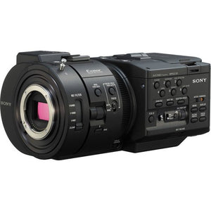 Sony NEX-FS700R Super 35 Camcorder Intl Model With 2 -64GB Cards, 2 Extra Batteries, LED Light, Case, Tripod, Rode Mic, External Screen Bundle