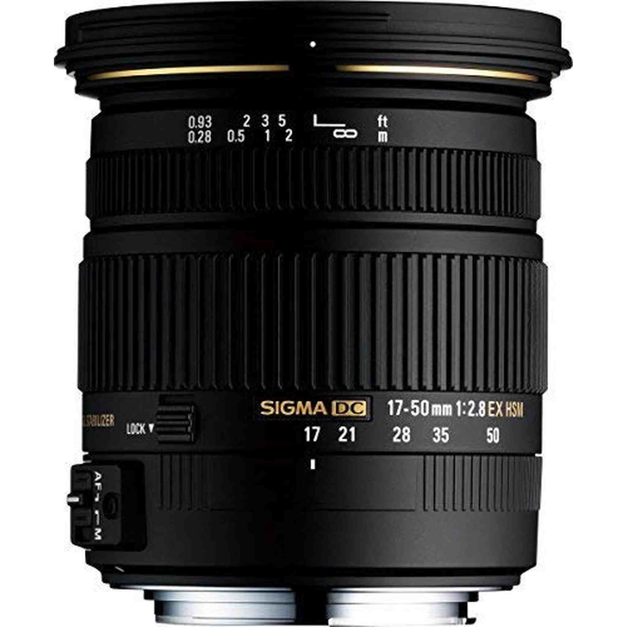 Sigma 17-50mm F/2.8 EX DC OS HSM FLD Large Aperture Standard Zoom Lens for Nikon Digital DSLR Camera - Renewed - Reconditioned Sigma