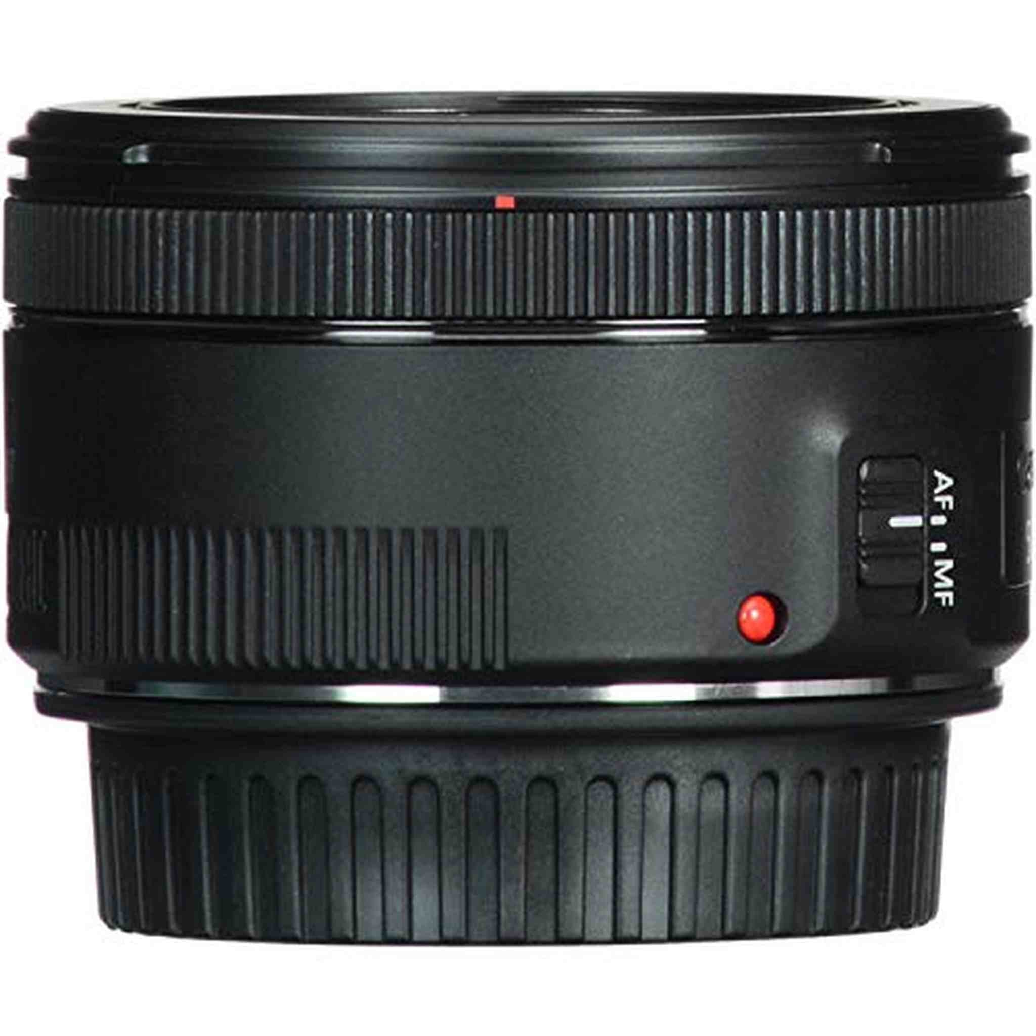 Canon EF 50mm f/1.8 STM Lens International Model w/Filter + Lens Case Bundle - Used Canon