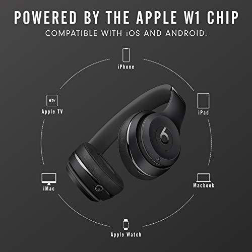 Beats Solo3 Wireless On-Ear Headphones - Black (Latest Model)