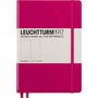 LEUCHTTURM1917 - Medium A5 Plain Hardcover Notebook Berry - 251 Numbered Pages