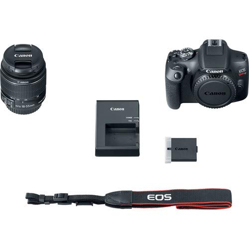 Canon EOS Rebel T7 DSLR Camera Bundle with 2 Lenses (18-55 + 75-300mm Lens) + 32GB Memory Card + 3pc Filter Kit + Angle