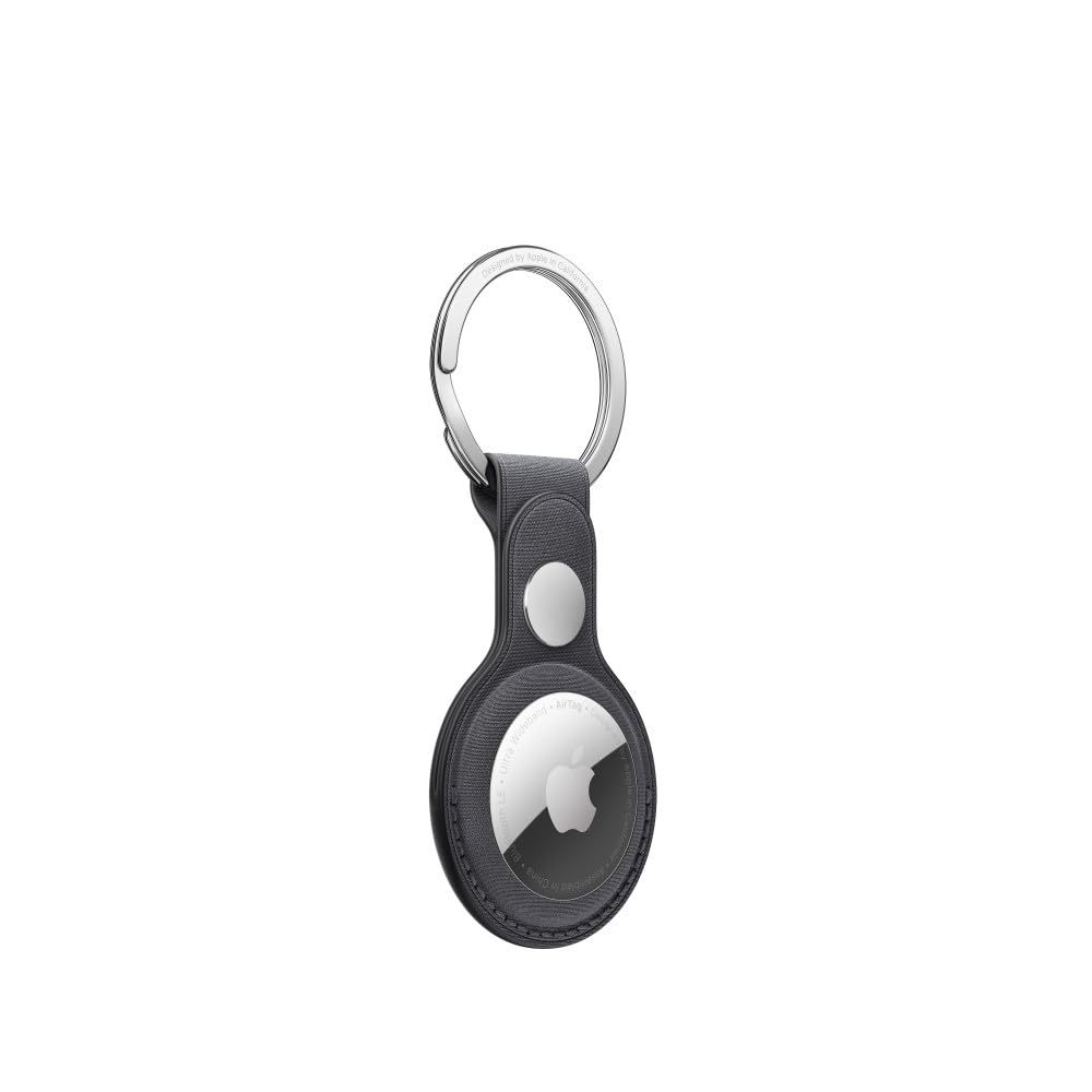 Apple AirTag FineWoven Key Ring - Black - MT2H3ZM/A