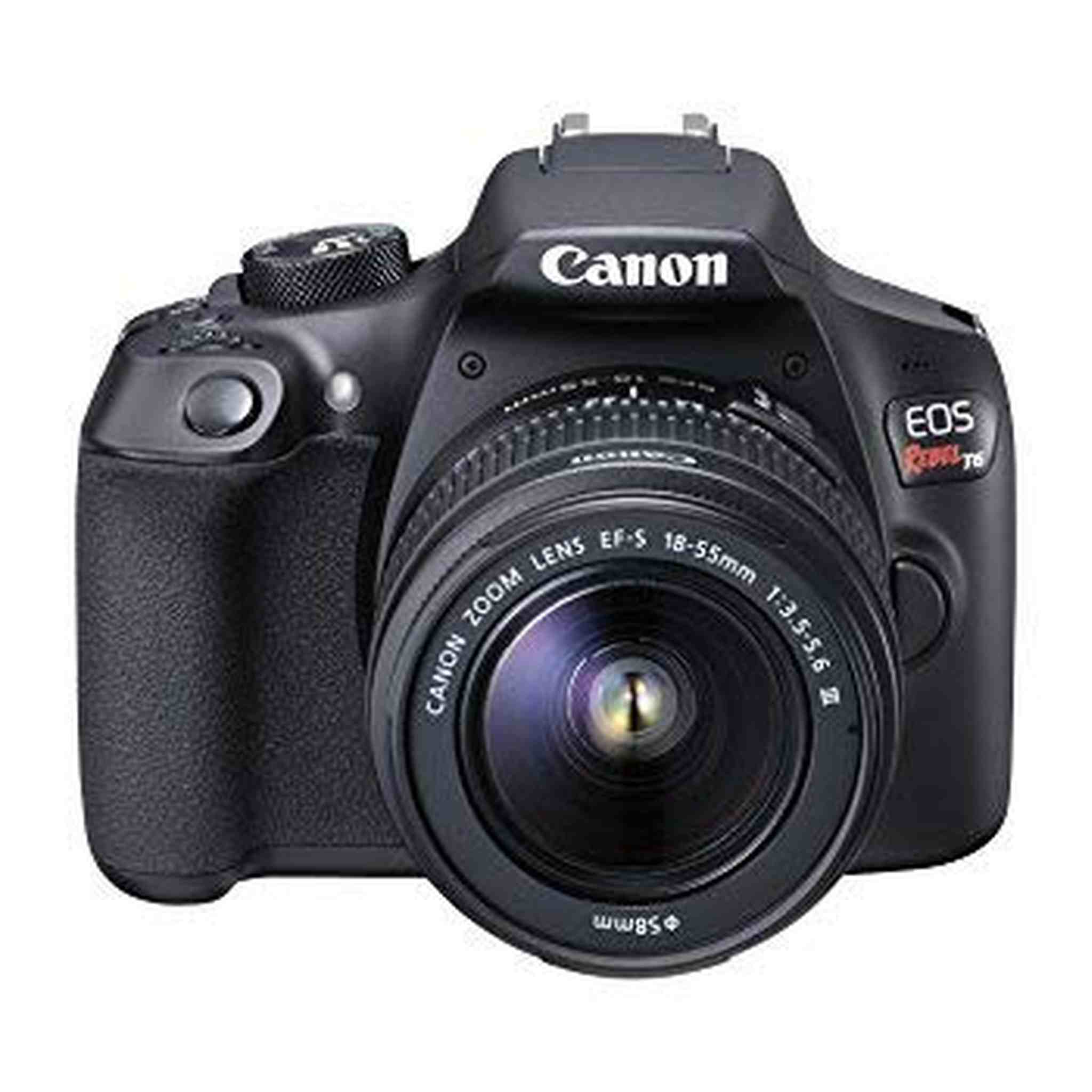 Canon EOS Rebel T6 Digital SLR Camera Kit with EF-S 18-55mm f/3.5-5.6 DC III Lens Black - Used Canon