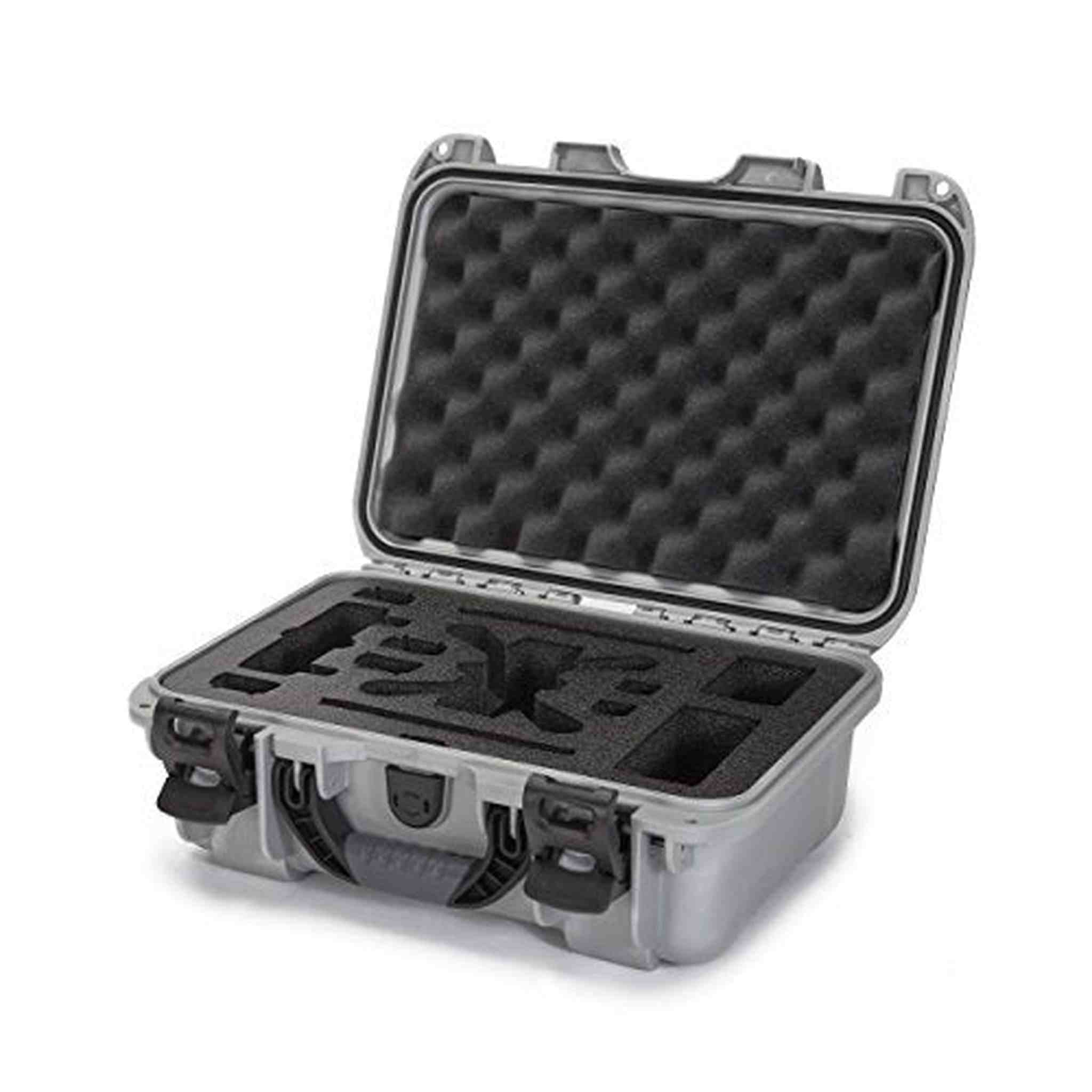 Nanuk 915 Waterproof Hard Drone Case with Custom Foam Insert for DJI Spark Flymore - Silver - Used Nanuk