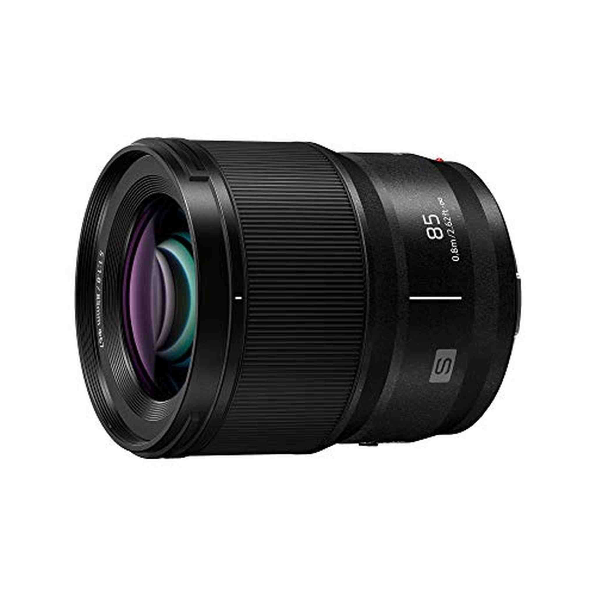 PANASONIC LUMIX S Series Camera Lens, 85mm F1.8 L Mount Interchangeable Lens for Mirrorless Full Frame Digital Cameras, S-S85, Black - Used Panasonic