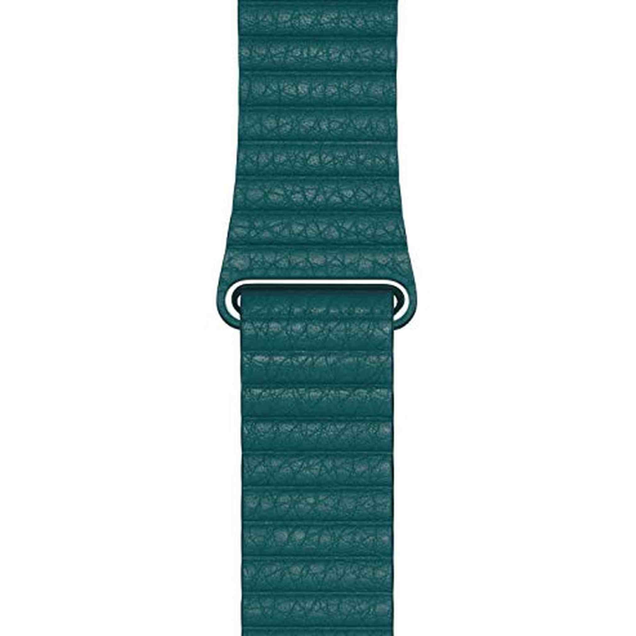 Apple Watch Band - Leather Loop 44mm - Peacock - Large Apple