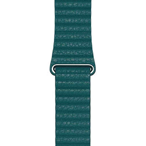 Apple Watch Band - Leather Loop 44mm - Peacock - Large Apple