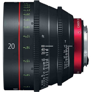 CN-E 20mm T1.5 L F Cinema Prime Lens EF Mount - Reconditioned Canon