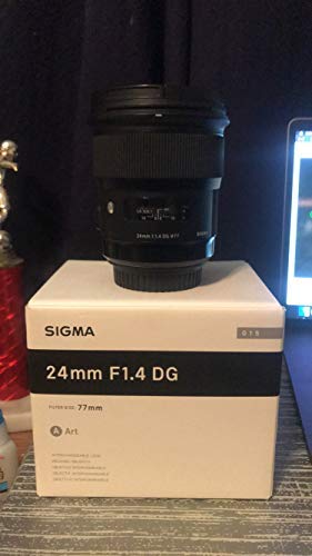 Sigma 401101 Canon EF Cameras 24mm f/1.4 Wide-Angle-Prime Lens Fixed Prime International Model No Warranty