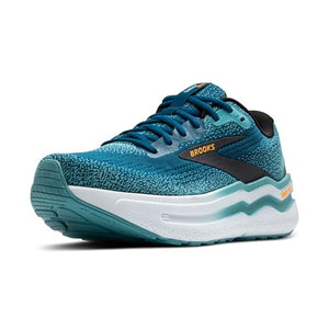 Brooks Men’s Ghost Max 2 Neutral Running & Walking Shoe - Moroccan Blue/Aqua/Orange Pop - 10 Medium