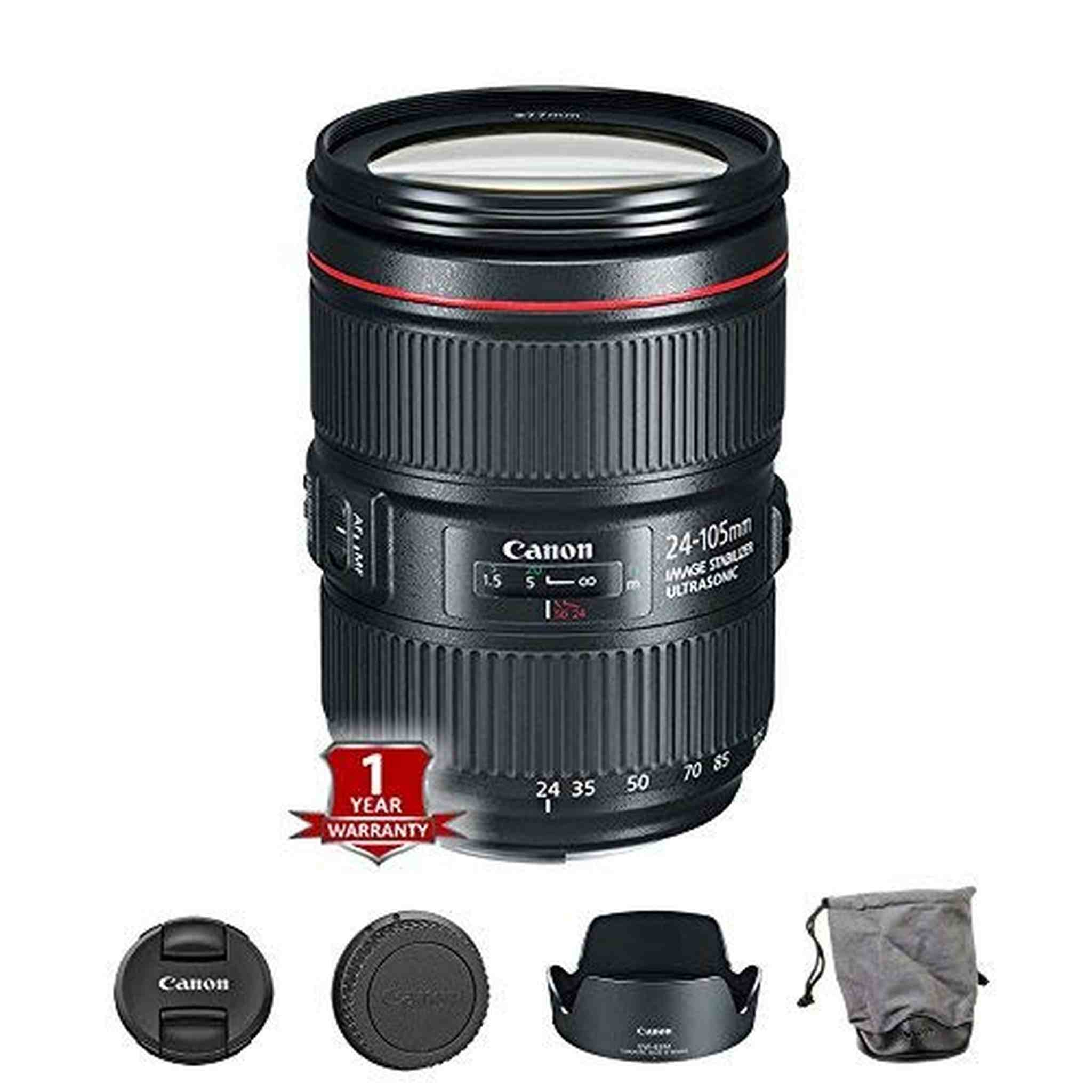 Canon EF 24-105mm f/4L is II USM Lens International Model No Warranty - Used Canon
