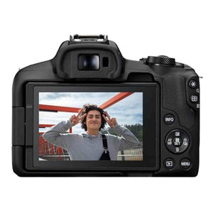 Canon EOS R50 Vlogging Creator Kit, Hybrid Mirrorless Camera with RF-S10-18mm F4.5-6.3 IS STM Lens and Tripod Grip, Wide-angle Lens, 24.2 MP CMOS APS-C Sensor, Vlogging Camera, Black