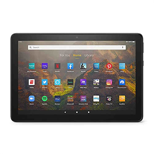 Fire HD 10 tablet, 10.1", 1080p Full HD, 32 GB, latest model (2021 release), Black - Used