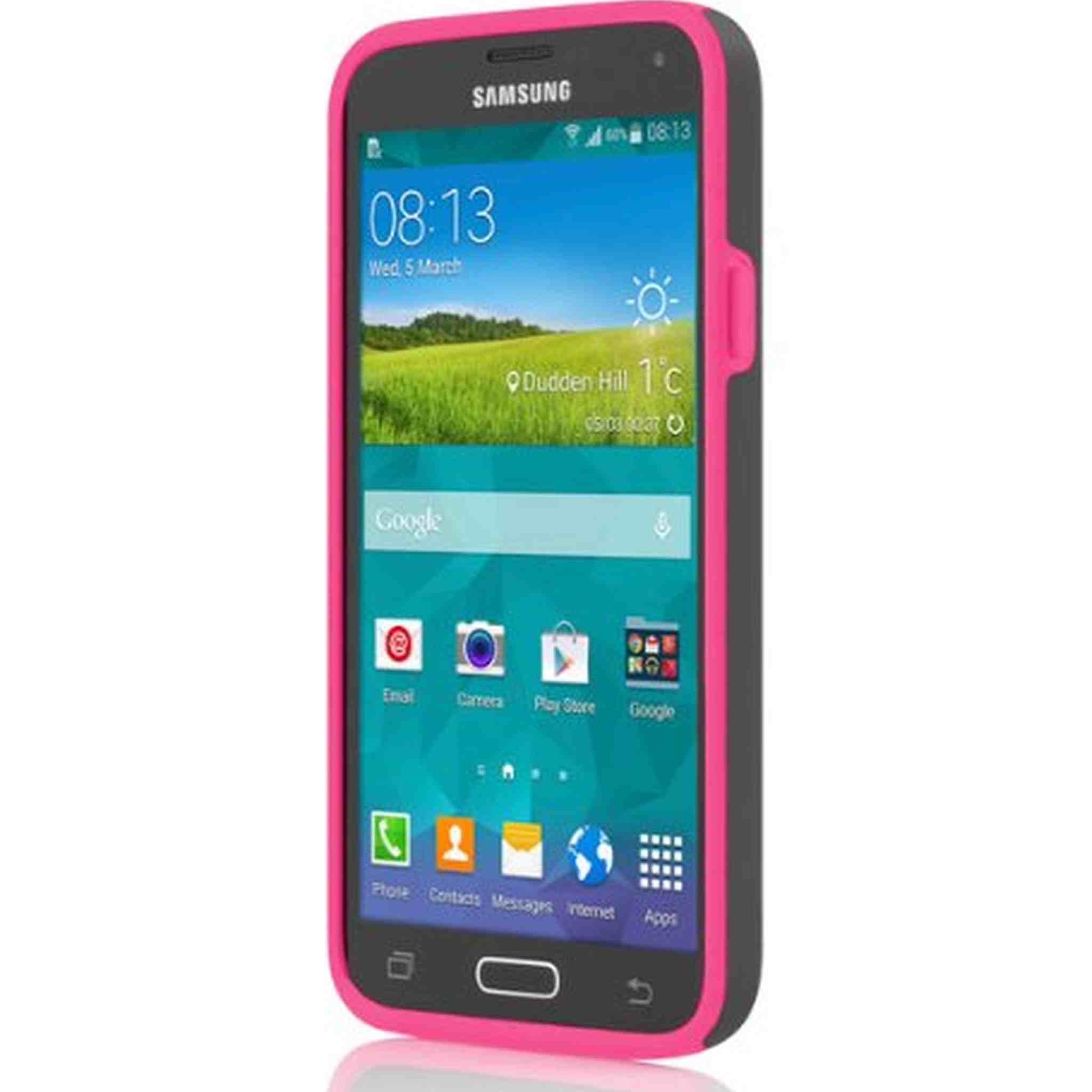 Incipio Stowaway for Samsung Galaxy S5 - Gray/Light Pink