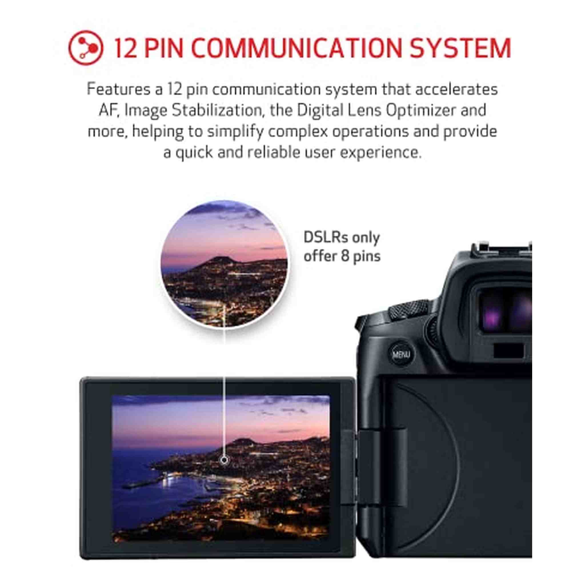 Canon EOS R + RF24-105mm F4-7.1 is STM Lens Kit, Black