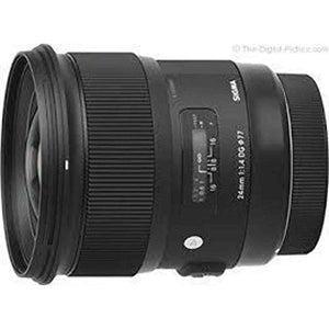 Sigma 24mm f/1.4 DG HSM A Wide-Angle-Prime Lens for Nikon F-Mount Cameras - International Version No Warranty Sigma