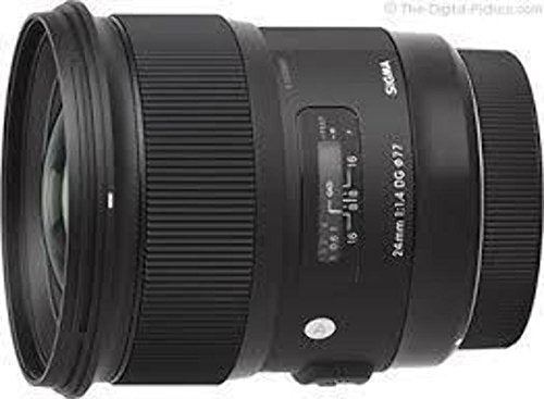 Sigma 24mm f/1.4 DG HSM A Wide-Angle-Prime Lens for Nikon F-Mount Cameras - International Version No Warranty