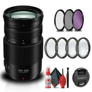 Panasonic Lumix G Vario 100-300mm f4-5.6 Lens Bundle with 67mm Filter Kits