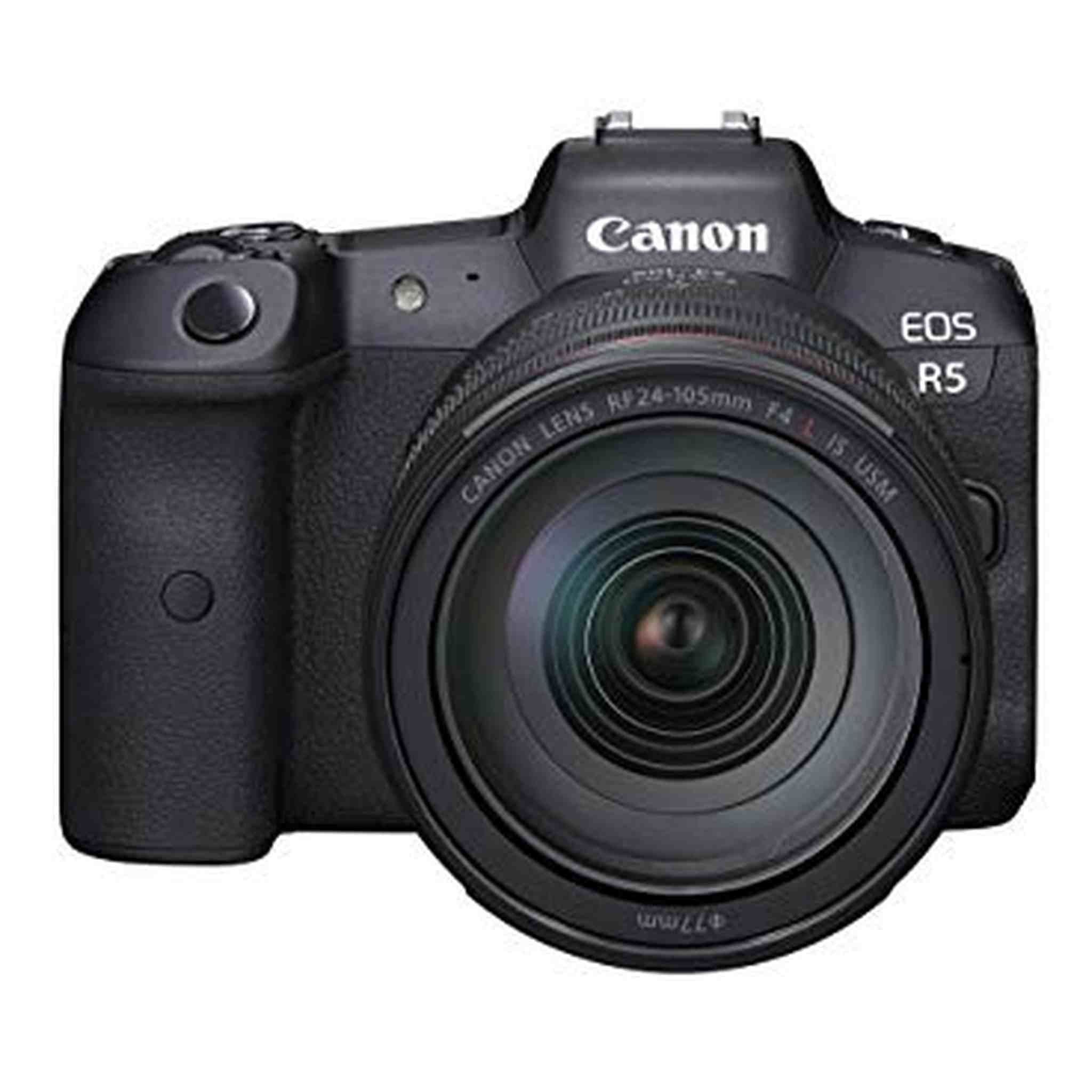 Canon EOS R5 Full Frame Mirrorless Camera + RF 24-105mm F4 L is USM Lens Kit, Black 4147C013 - Reconditioned Canon