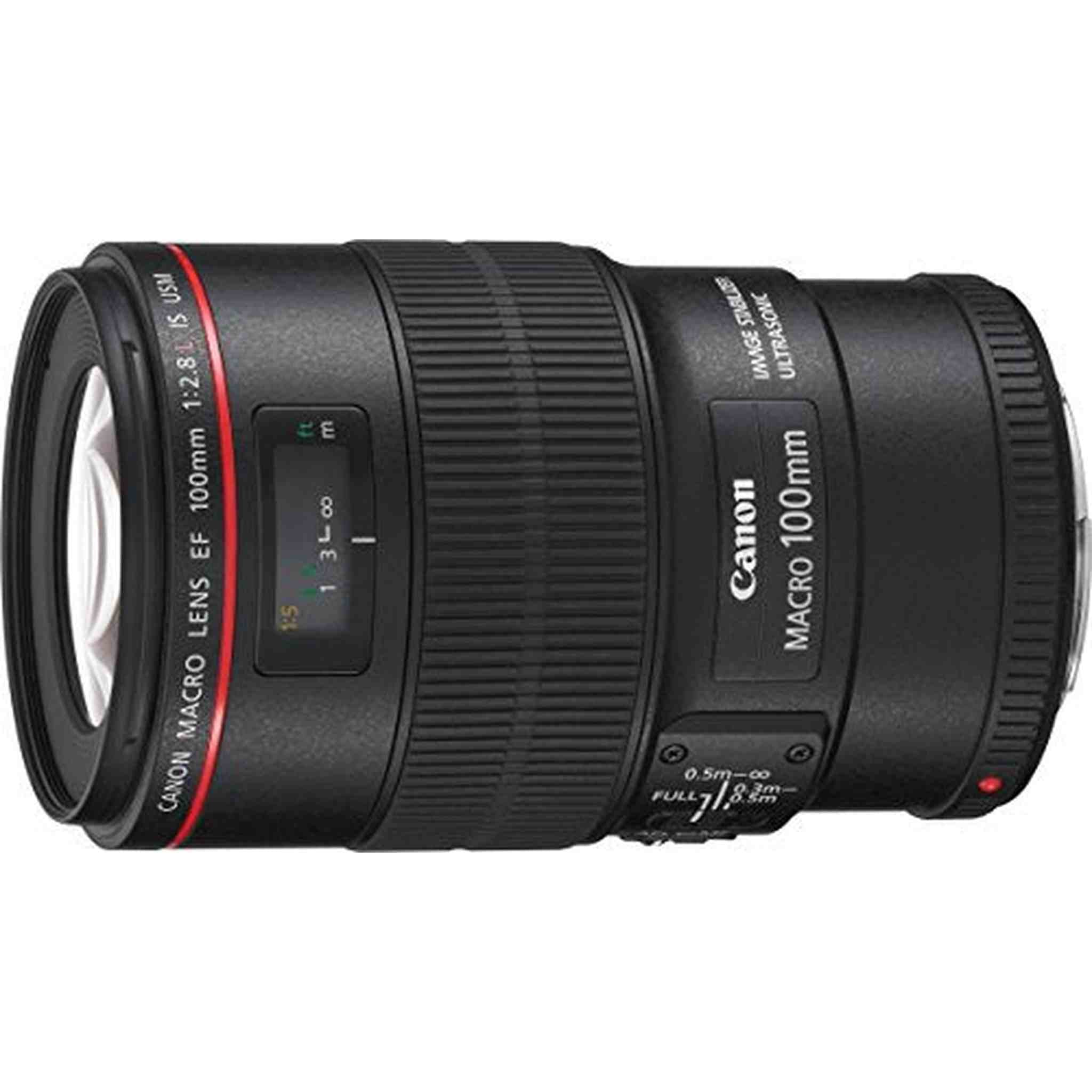 Canon EF 100mm f/2.8L IS USM Macro Lens for Canon Digital SLR Cameras - International Version No Warranty - Used Canon