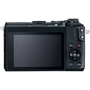 Canon EOS M6 Mirrorless Digital Camera Body Only Black Basic Bundle - International Model