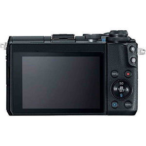 Canon EOS M6 Mirrorless Digital Camera Body Only Black Basic Bundle - International Model