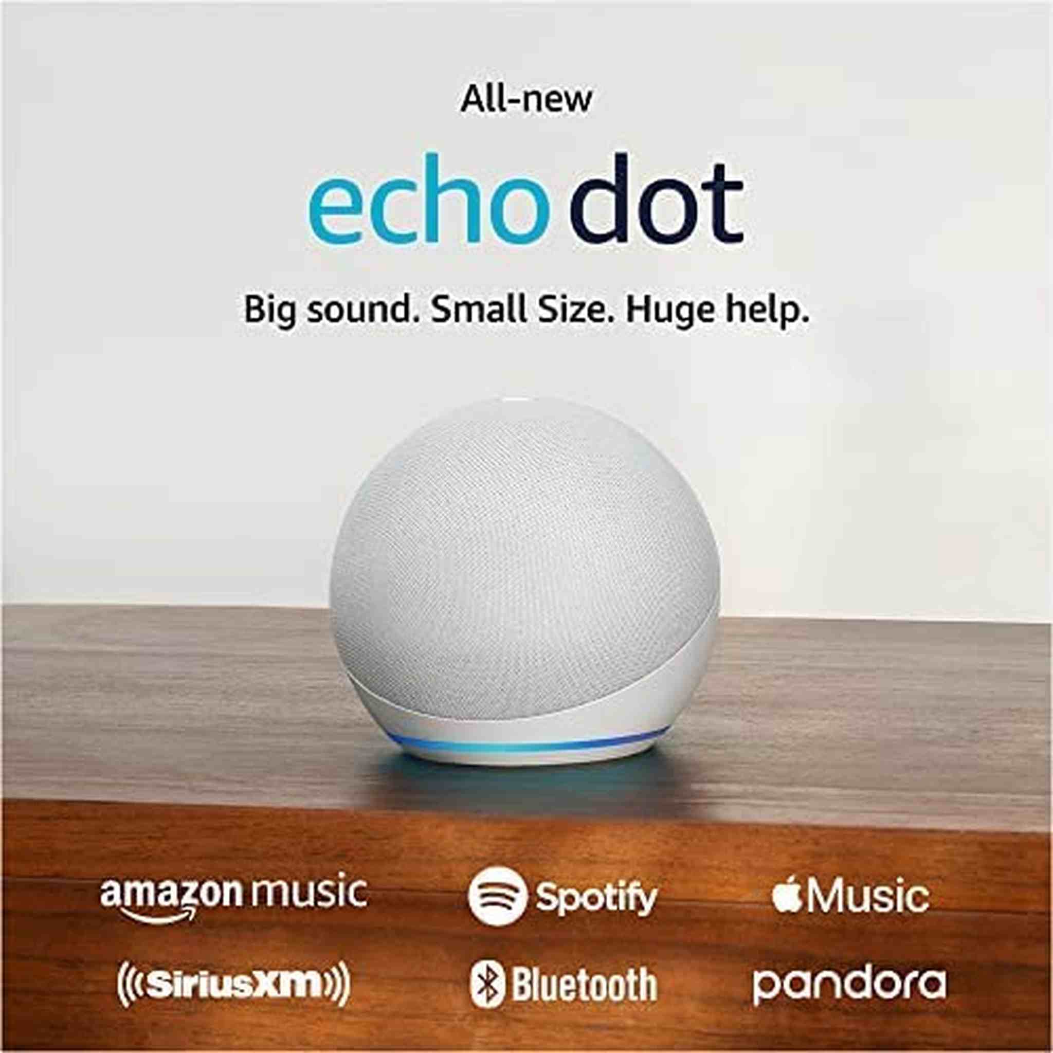Amazon Echo Dot 5th Gen, 2022 Release Glacier White with accessories