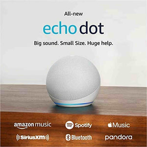 5-Pack Amazon Echo Dot 5th Gen, 2022 Release Glacier White with accessories 6Ave