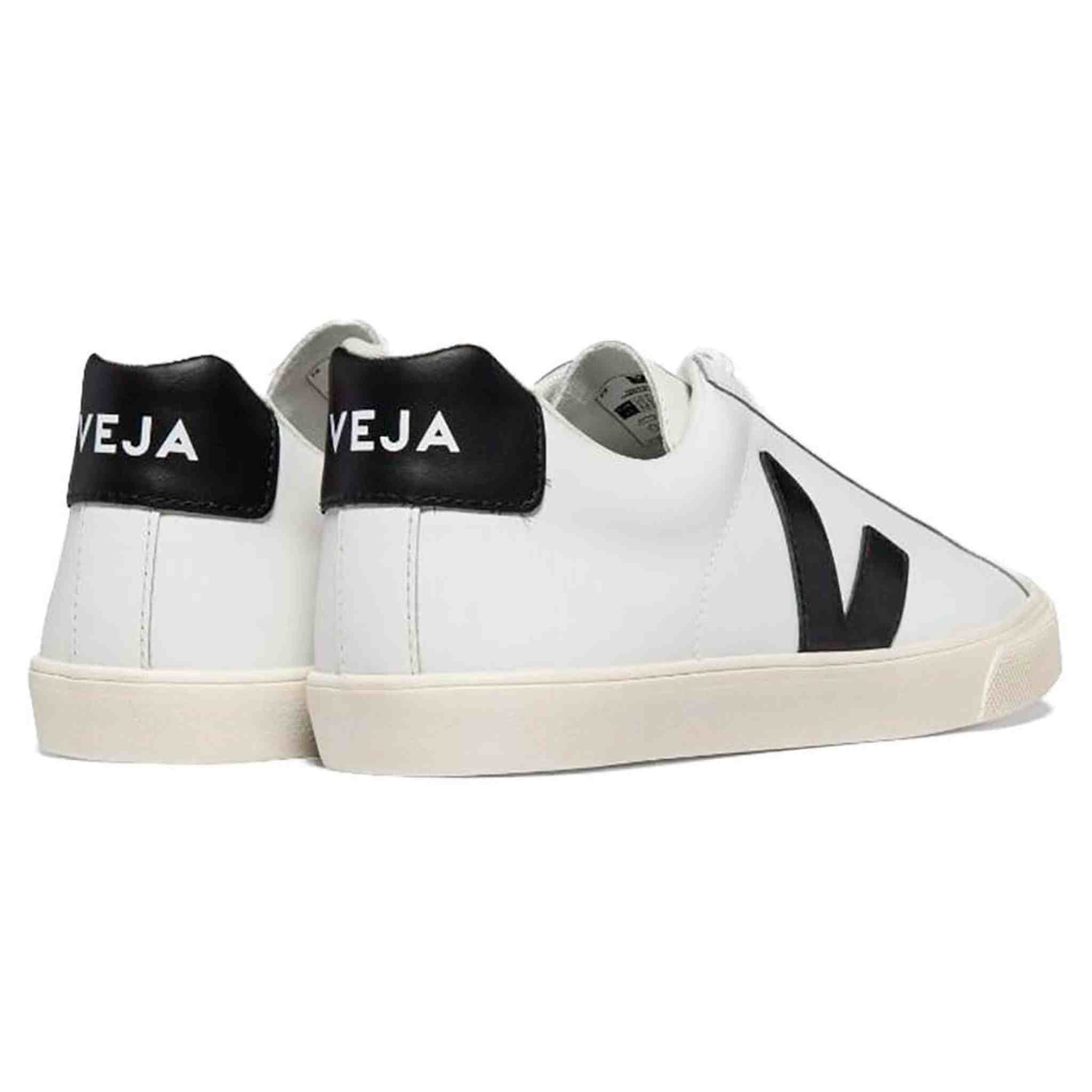 Veja Women's Esplar Logo Sneakers, Extra White/Black, 9 Medium US