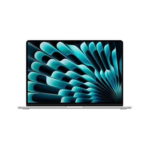 Apple 2024 MacBook Air 15-inch Laptop with M3 chip: 15.3-inch Liquid Retina Display, 8GB Unified Memory, 512GB SSD Storage, Backlit Keyboard, 1080p FaceTime HD Camera, Touch ID; Silver