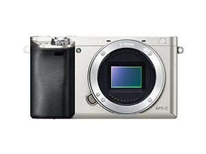 Sony Alpha a6000 Mirrorless Digital Camera - Body only Silver - International Version No Warranty