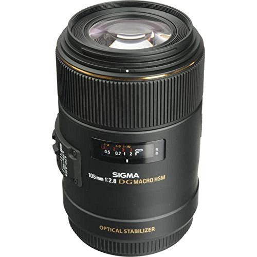 Sigma 258306 105mm F2.8 EX DG OS HSM Macro Lens for Nikon DSLR Camera - International Version No Warranty