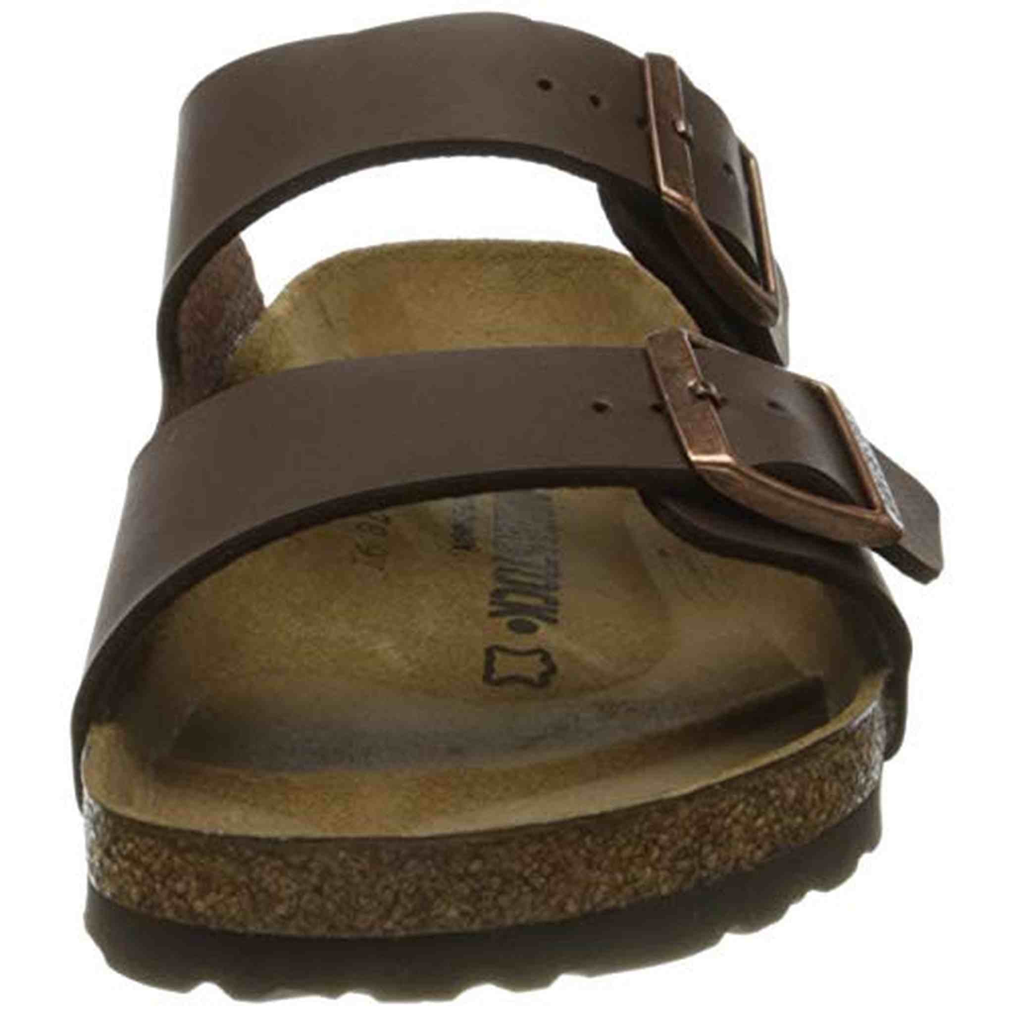 Birkenstock Women's Arizona Birko-Flo Dark Brown Birko-flor Sandals - 42 R EU US Men EU's 9-9.5, US Women EU's 11-11.5