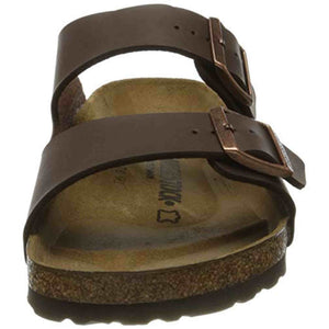 Birkenstock Women's Arizona Birko-Flo Dark Brown Birko-flor Sandals - 42 R EU US Men EU's 9-9.5, US Women EU's 11-11.5
